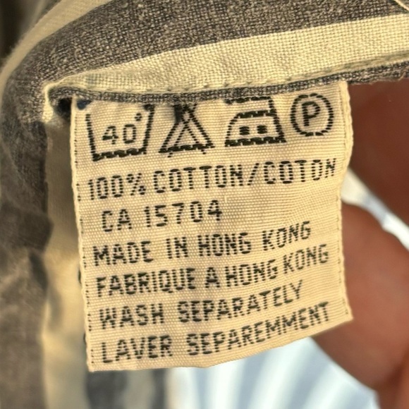 DENIM JEAN COAT Sz XL Lined Contrasting Stripe Pockets 100% Cotton Shoulder Pads - Picture 8 of 10